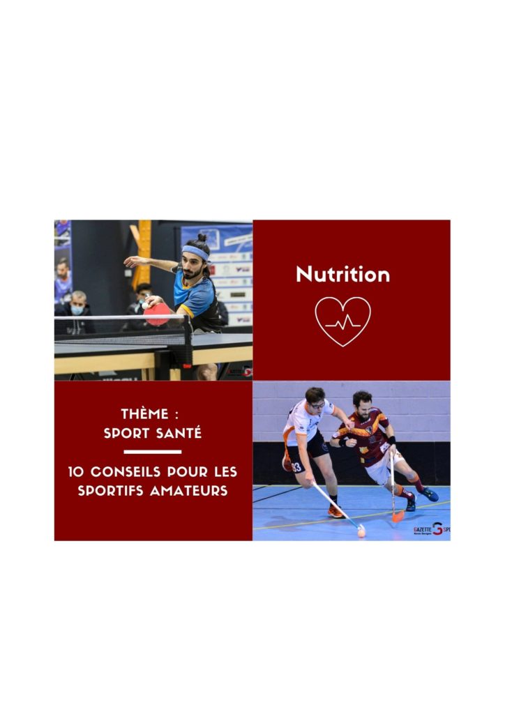 Sport Santé : 10 Conseils nutritionnels par Thomas Zirn